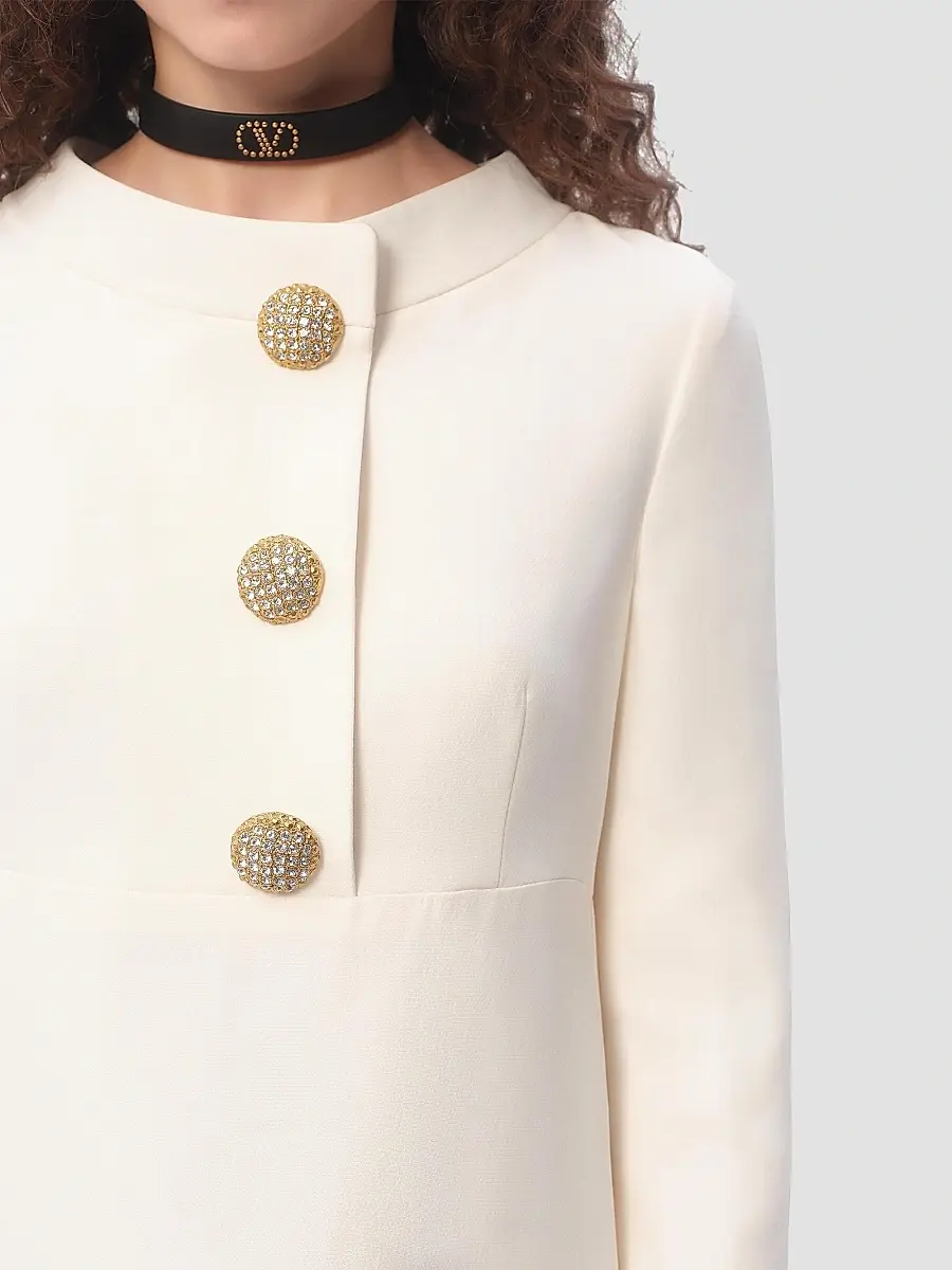 Valentino Women's Crepe Couture Midi Dress | Thumbnail 7