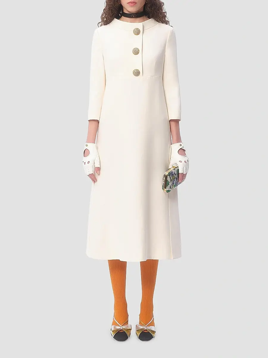 Valentino Women's Crepe Couture Midi Dress | Thumbnail 9