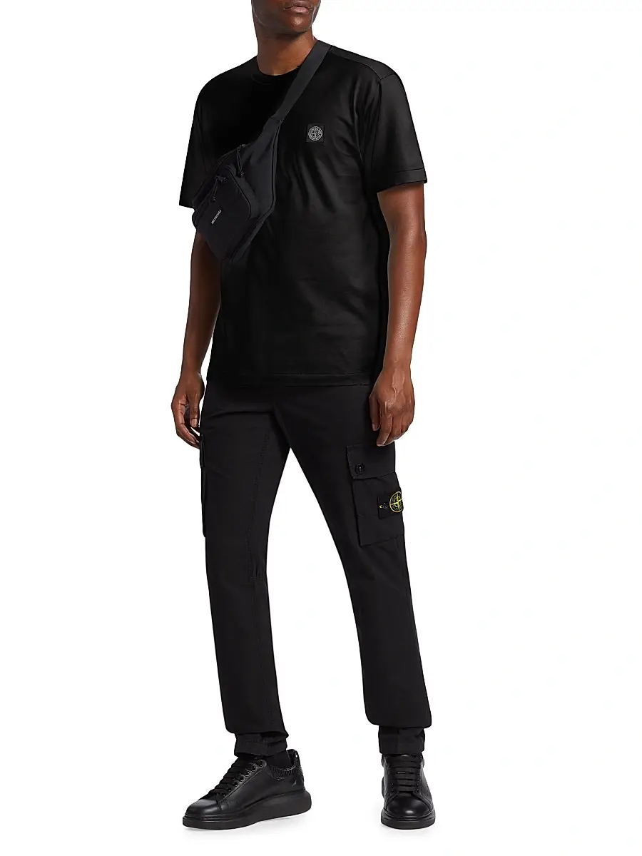 Stone Island Men's Cotton Crewneck T-Shirt | Thumbnail 2 Stone Island Men's Cotton Crewneck T-Shirt | Thumbnail 2