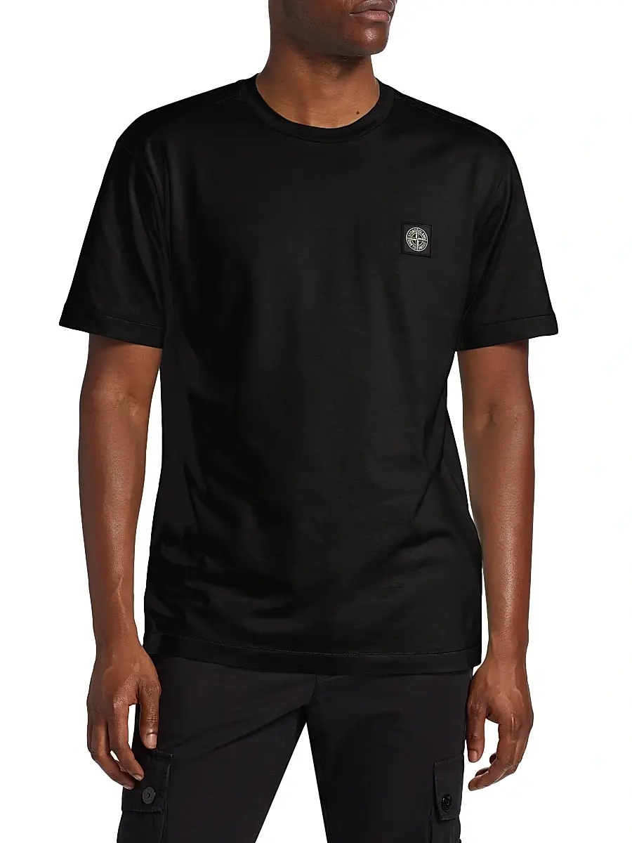 Stone Island Men's Cotton Crewneck T-Shirt | Thumbnail 3 Stone Island Men's Cotton Crewneck T-Shirt | Thumbnail 3