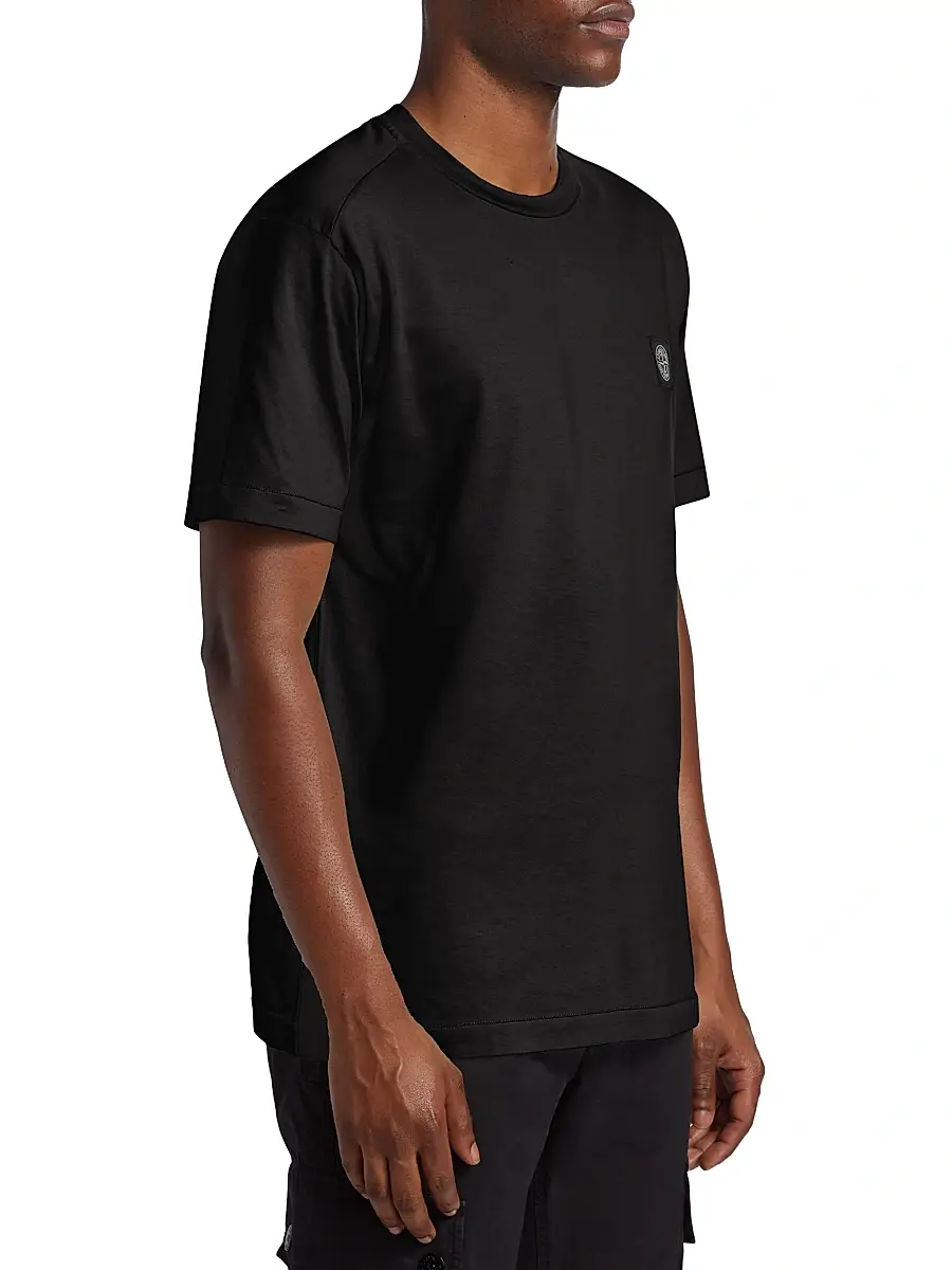 Stone Island Men's Cotton Crewneck T-Shirt | Thumbnail 4 Stone Island Men's Cotton Crewneck T-Shirt | Thumbnail 4