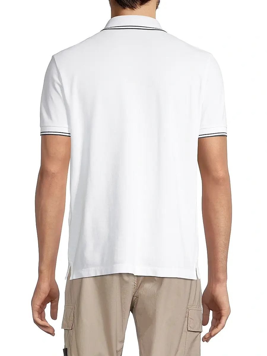 Stone Island Men's Stretch-Cotton Polo Shirt | Thumbnail 5 Stone Island Men's Stretch-Cotton Polo Shirt | Thumbnail 5