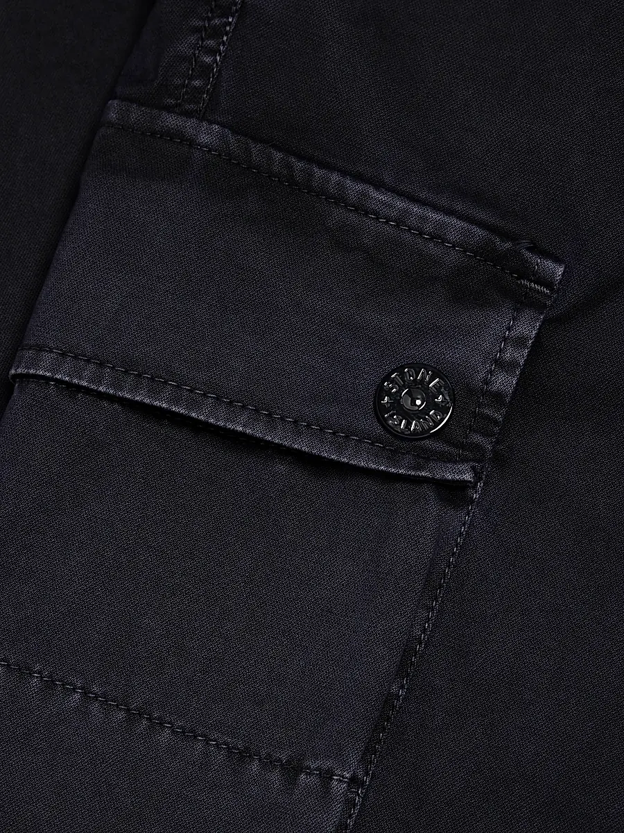 Stone Island Men's Broken Twill Cotton Trousers | Thumbnail 7 Stone Island Men's Broken Twill Cotton Trousers | Thumbnail 7
