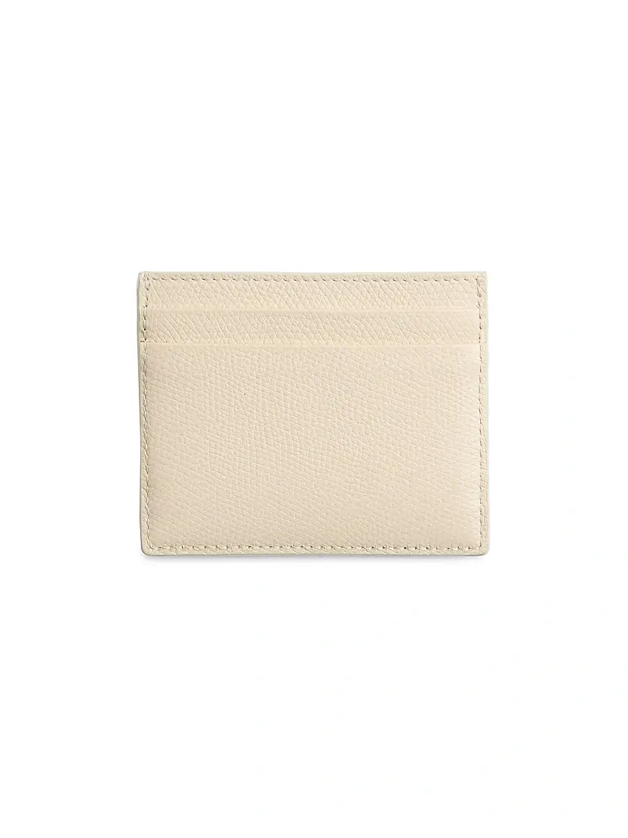 Valentino Garavani Women's VLogo Signature Grainy Calfskin Card Holder - Light | Thumbnail 6 Valentino Garavani Women's VLogo Signature Grainy Calfskin Card Holder - Light | Thumbnail 6