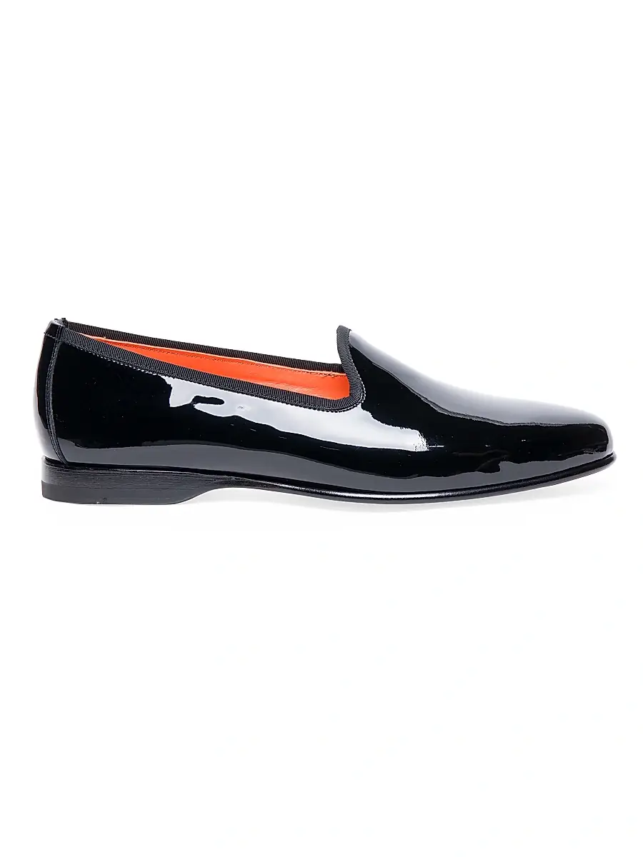 Santoni Men's Andrea Patent Leather Formal Loafers - Black | Image 1 Santoni Men's Andrea Patent Leather Formal Loafers - Black | Image 1