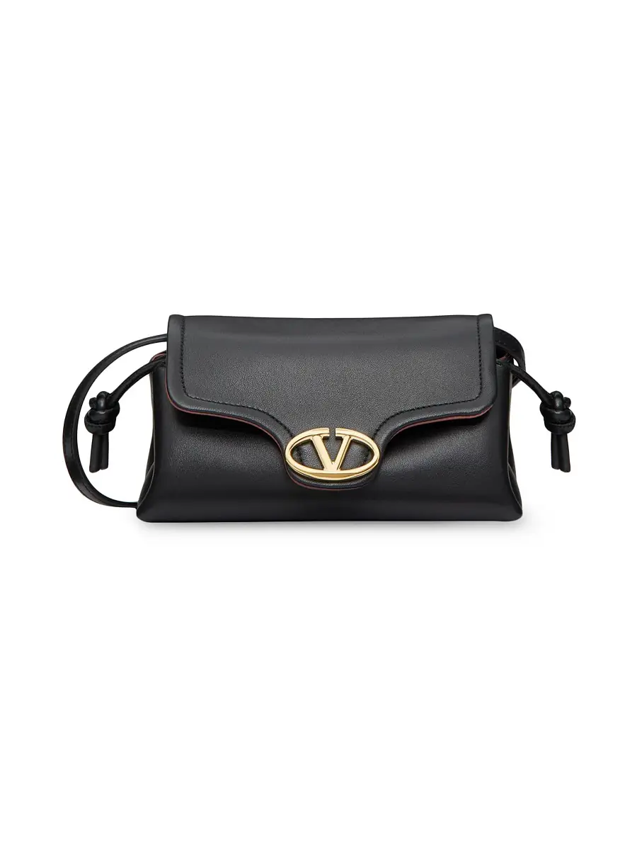 Valentino Garavani Women's VLogo 1960 Nappa Leather Mini Bag - Black | Thumbnail 8 Valentino Garavani Women's VLogo 1960 Nappa Leather Mini Bag - Black | Thumbnail 8