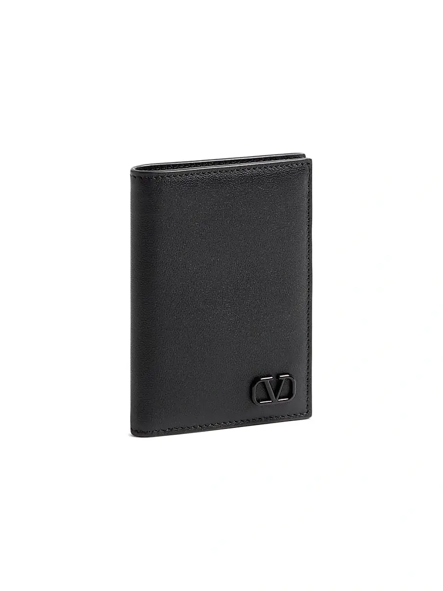 Valentino Garavani Men's VLogo Signature Cardholder - Black | Thumbnail 3 Valentino Garavani Men's VLogo Signature Cardholder - Black | Thumbnail 3