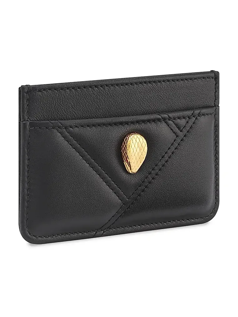 Women's Serpenti Quilted Leather Card Holder Women's Serpenti Quilted Leather Card Holder