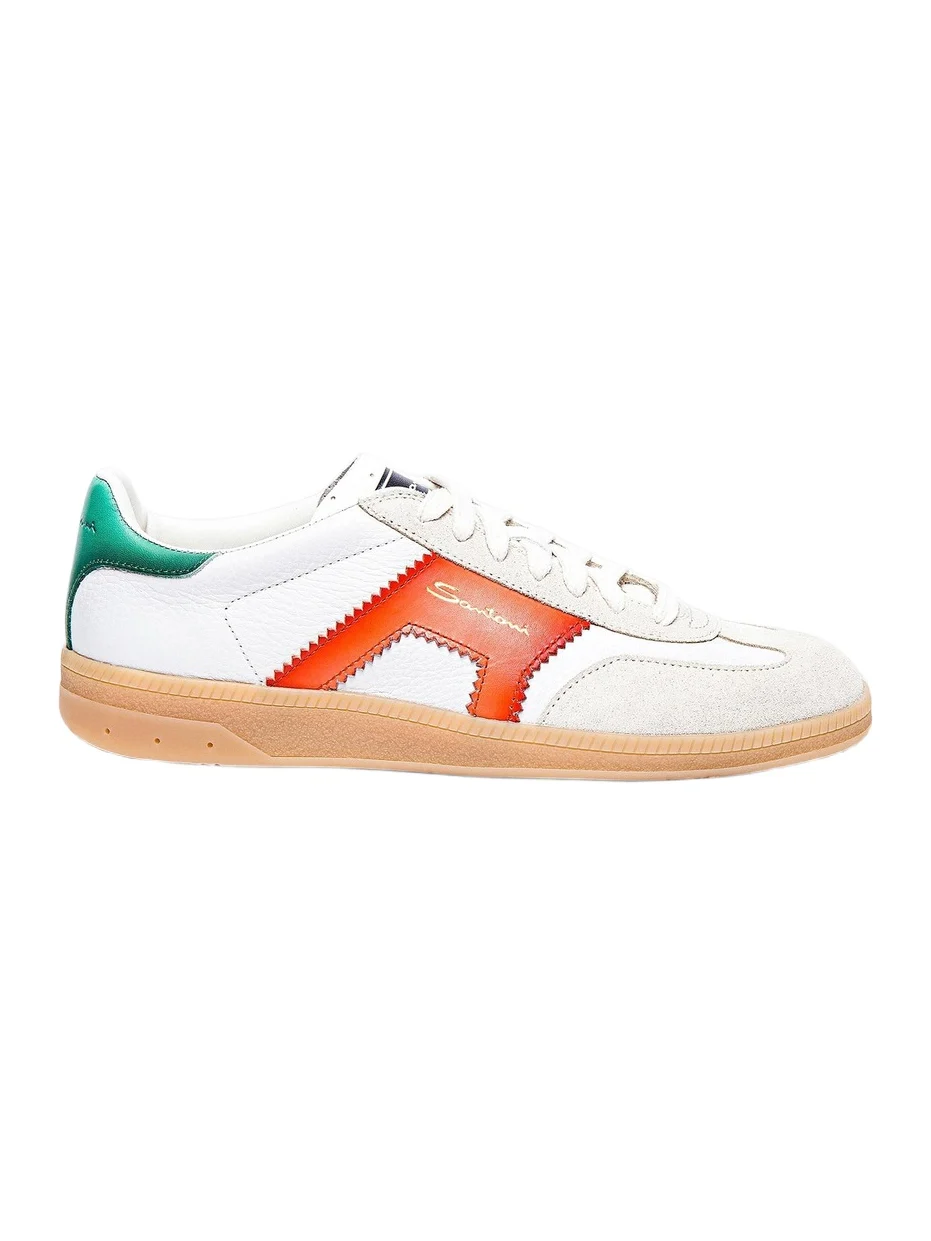 Women's Colorblocked Leather Low-Top Sneakers Women's Colorblocked Leather Low-Top Sneakers