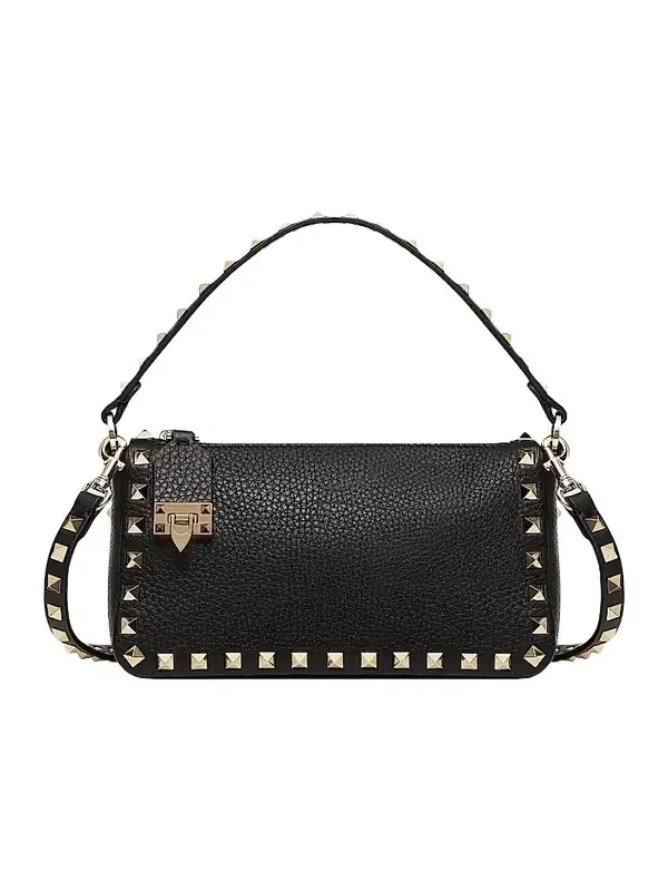Women's Small Rockstud Grainy Calfskin Crossbody Bag Women's Small Rockstud Grainy Calfskin Crossbody Bag