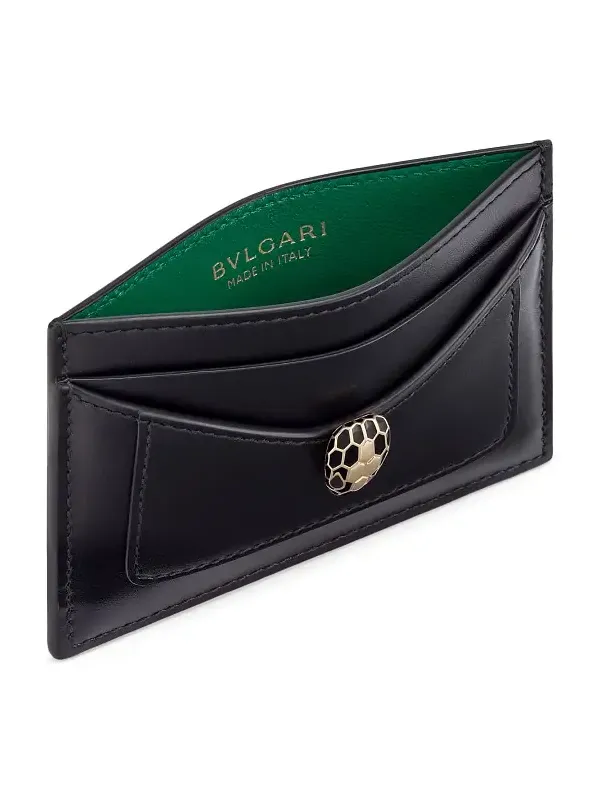 BVLGARI Women's Serpenti Forever Leather Card Holder