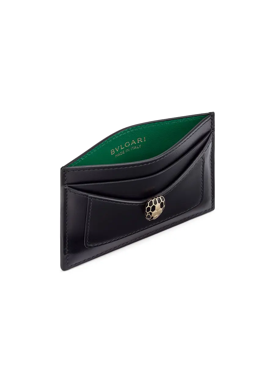 BVLGARI Women's Serpenti Forever Leather Card Holder