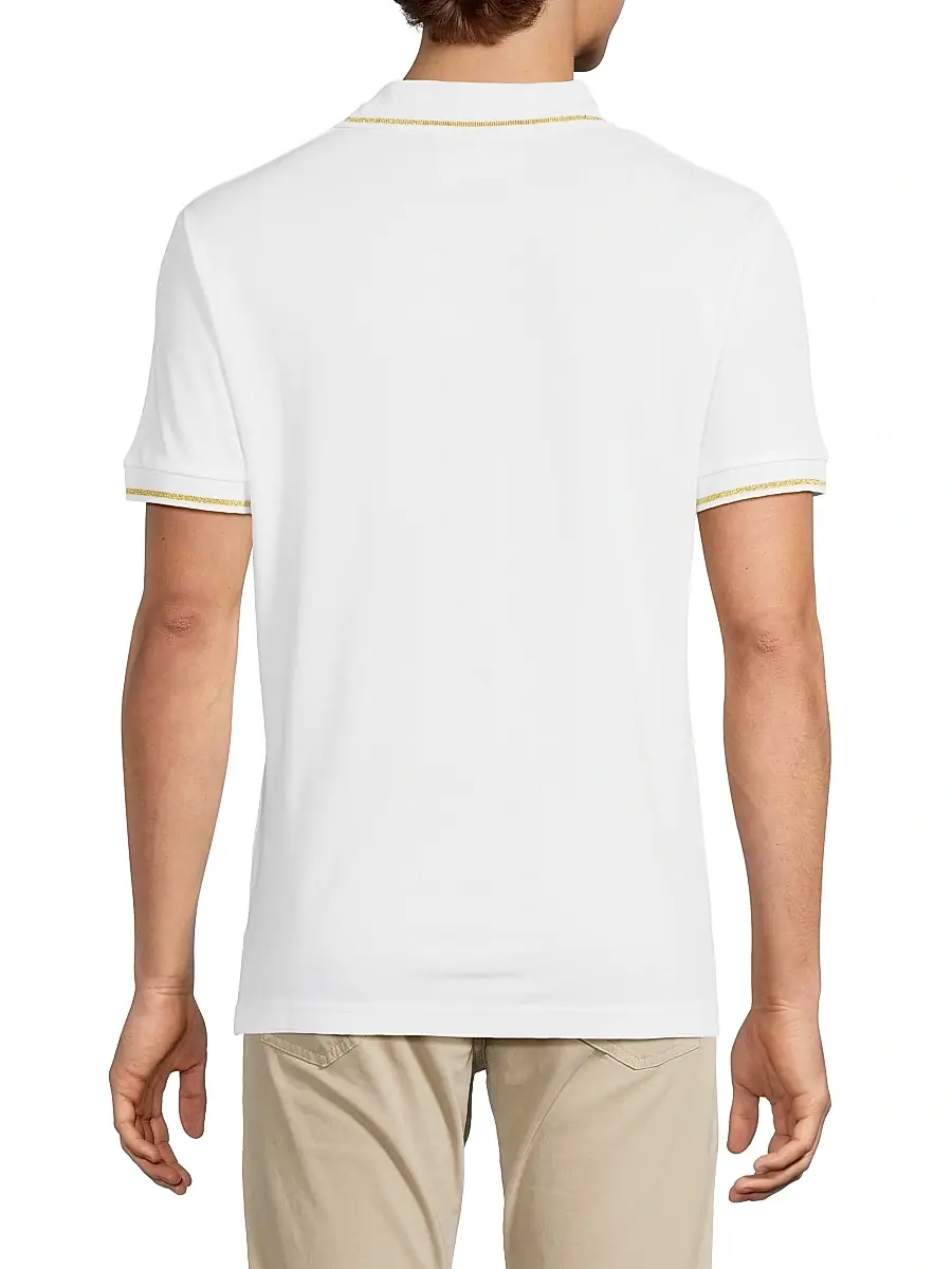 Versace Jeans Couture Men's Logo Cotton Polo Shirt | Thumbnail 5