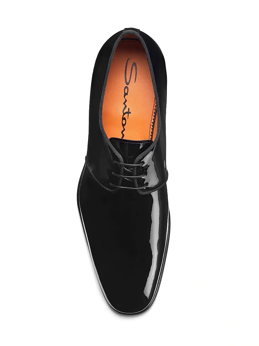 Santoni Men's Patent Leather Dress Shoes | Thumbnail 5 Santoni Men's Patent Leather Dress Shoes | Thumbnail 5