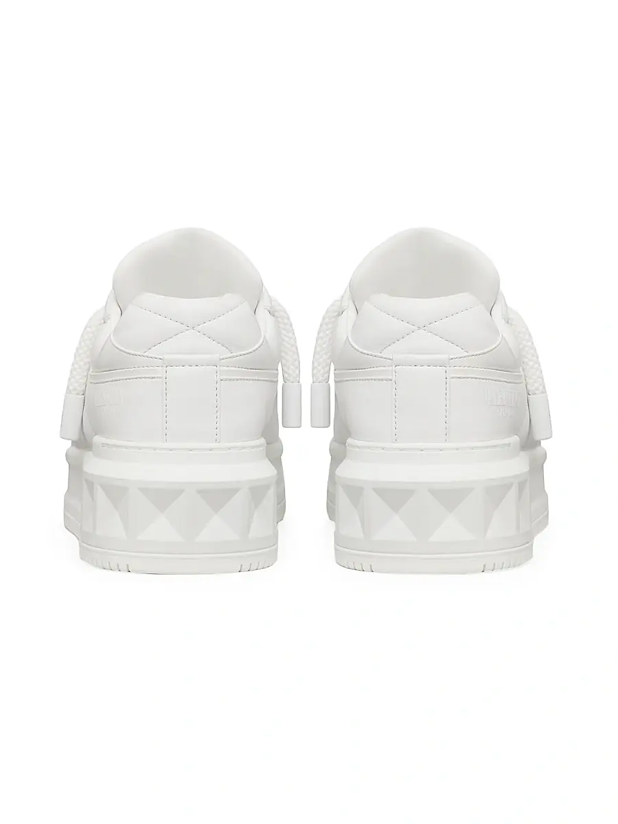Valentino Men's One Stud XL Nappa Leather Low Top Sneakers | Thumbnail 3