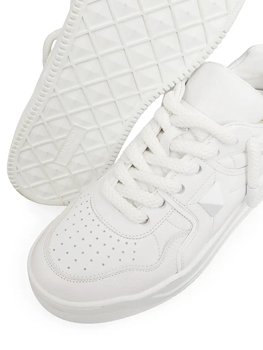 Valentino Men's One Stud XL Nappa Leather Low Top Sneakers | Thumbnail 5