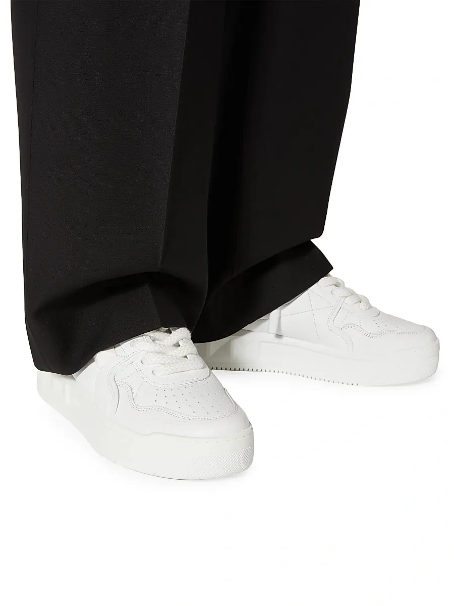 Valentino Men's One Stud XL Nappa Leather Low Top Sneakers | Thumbnail 6