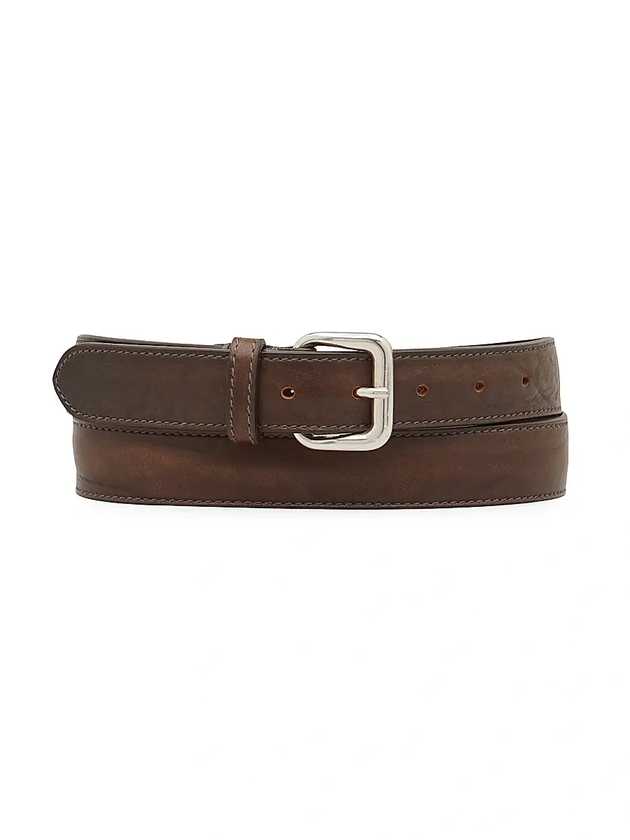 Il Bisonte Women's Heritage Classic Leather Belt | Thumbnail 4