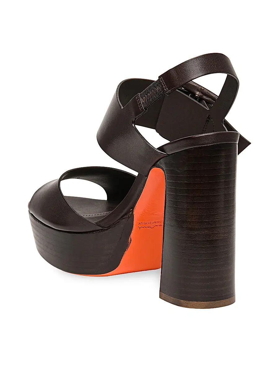 Santoni Women's Bruxel 105MM Leather Platform Sandals | Thumbnail 3 Santoni Women's Bruxel 105MM Leather Platform Sandals | Thumbnail 3
