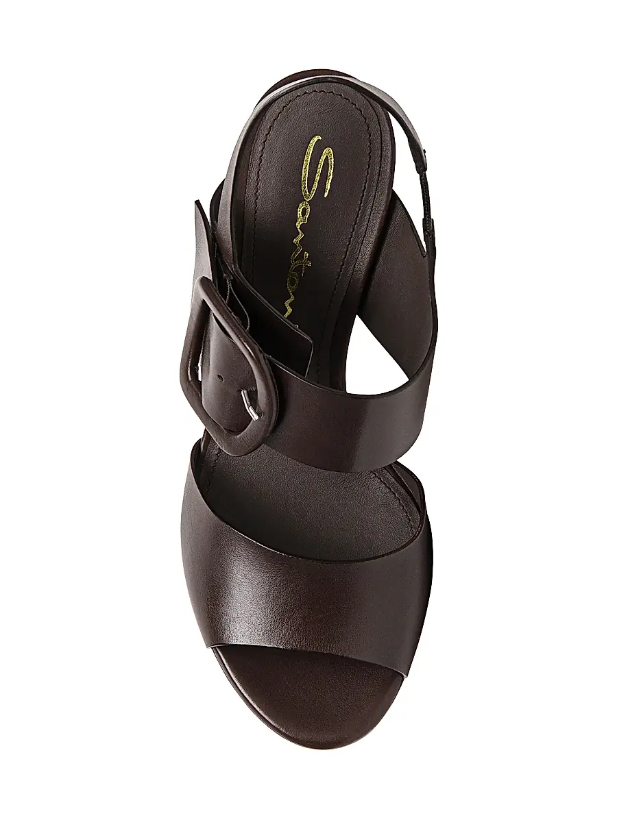 Santoni Women's Bruxel 105MM Leather Platform Sandals | Thumbnail 5 Santoni Women's Bruxel 105MM Leather Platform Sandals | Thumbnail 5