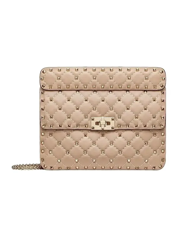 Women's Medium Nappa Rockstud Spike Shoulder Bag Women's Medium Nappa Rockstud Spike Shoulder Bag