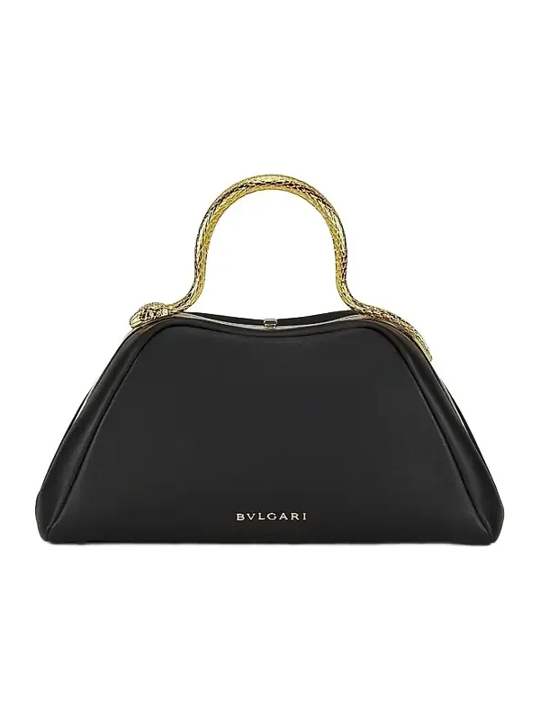 Women's Serpentine Leather Top Handle Bag Women's Serpentine Leather Top Handle Bag
