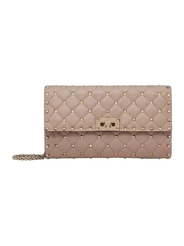 Women's Rockstud Spike Nappa Leather Crossbody Clutch Bag Women's Rockstud Spike Nappa Leather Crossbody Clutch Bag