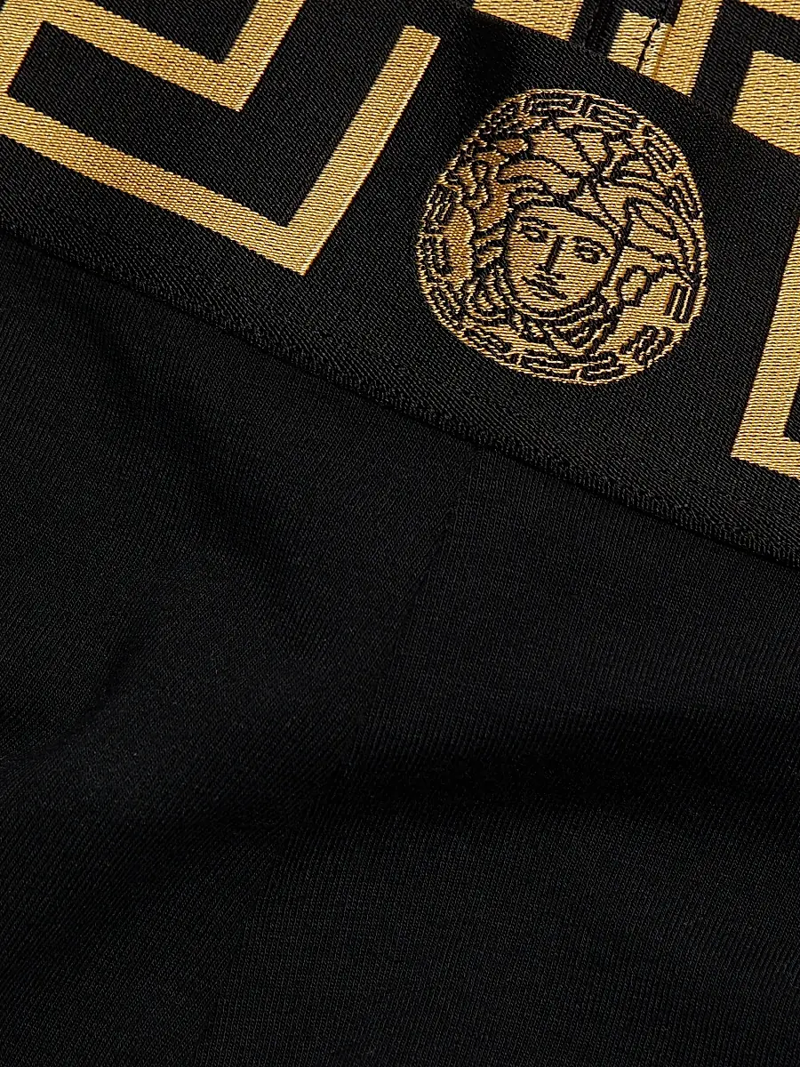 Versace Women's Icon Elasticized Logo Shorts | Thumbnail 6 Versace Women's Icon Elasticized Logo Shorts | Thumbnail 6
