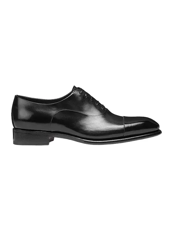 Men's Formal Lace-Up Cap-Toe Leather Oxfords