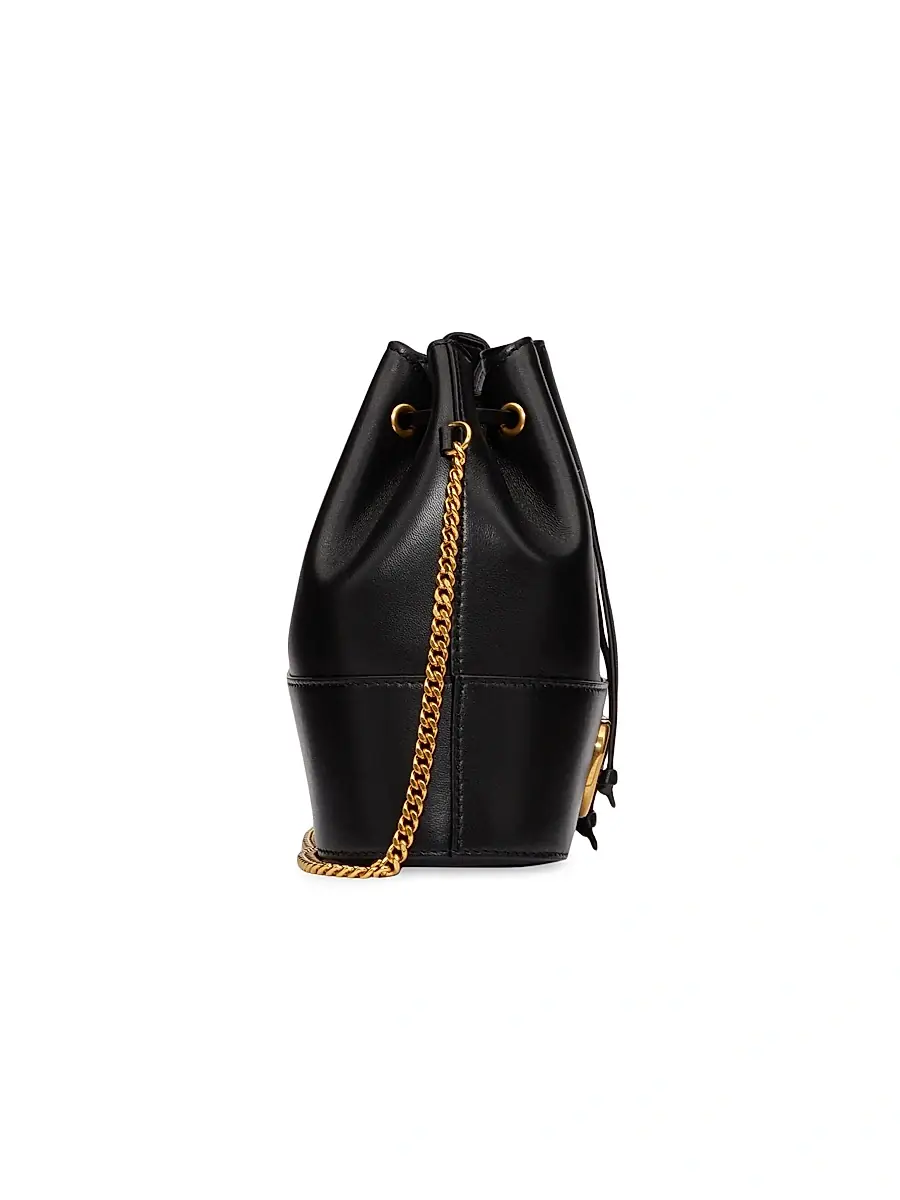 Valentino Women's Mini Bucket Bag in Nappa with Vlogo Signature Chain | Thumbnail 4