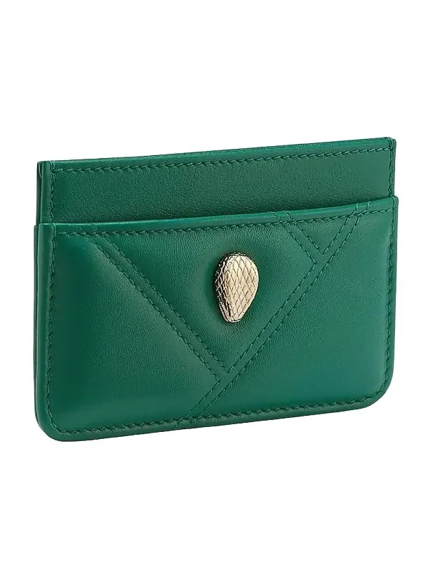 Women's Cabochon Leather Card Case Women's Cabochon Leather Card Case