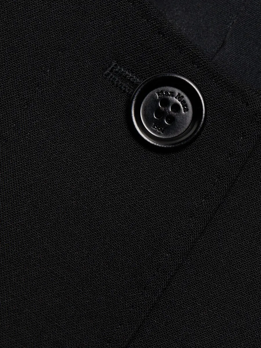 Max Mara Women's Pepli Wool-Blend Peplum Jacket - Black | Thumbnail 6 Max Mara Women's Pepli Wool-Blend Peplum Jacket - Black | Thumbnail 6