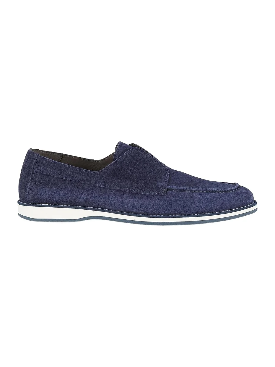 Men's Green Field Suede Slip-On Loafers