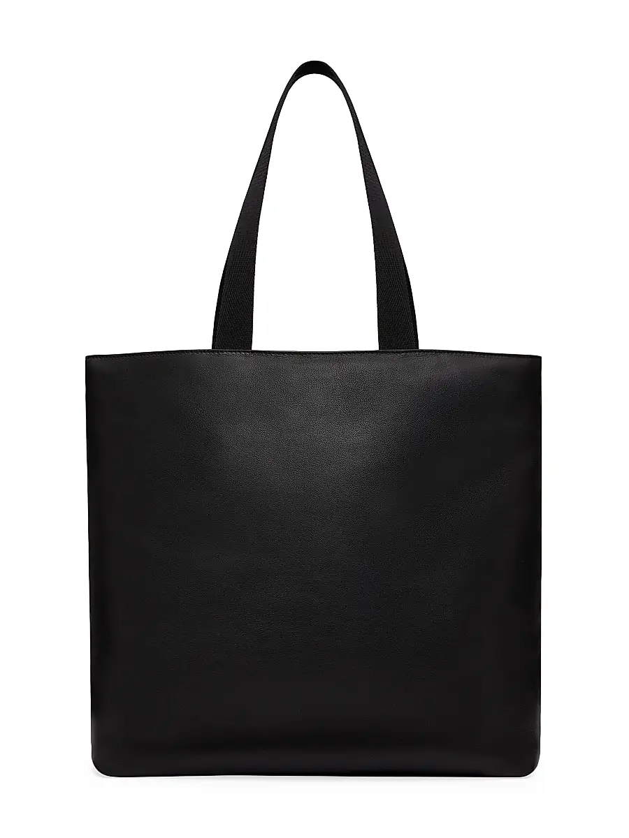 Valentino Garavani Men's Nappa Leather Shopper Bag - Black | Thumbnail 4 Valentino Garavani Men's Nappa Leather Shopper Bag - Black | Thumbnail 4