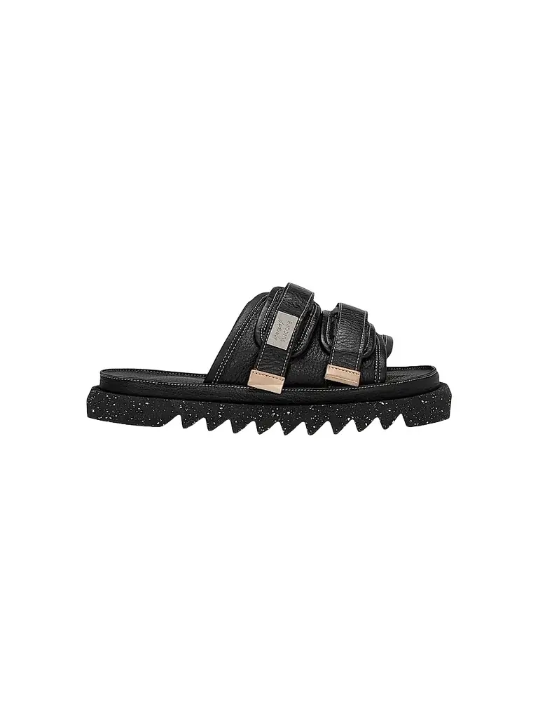 Marsèll Women's x Suicoke Moto Leather Slides - Nero Sandals | Image 1 Marsèll Women's x Suicoke Moto Leather Slides - Nero Sandals | Image 1