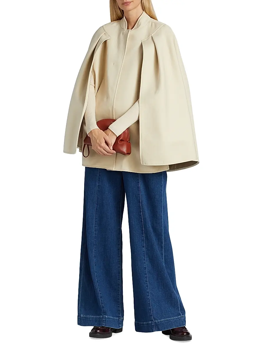 Max Mara Women's Valdez Cotton Cape - 006 | Thumbnail 2 Max Mara Women's Valdez Cotton Cape - 006 | Thumbnail 2