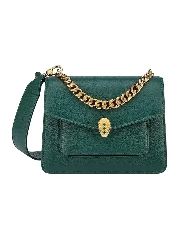 Women's Serpenti Maxi Chain Leather Shoulder Bag