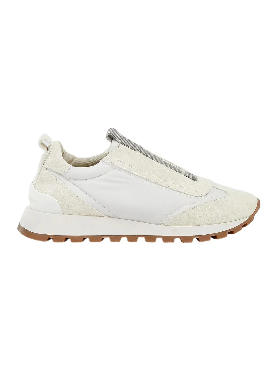 Brunello Cucinelli Women's Monili-Trim Platform Lug-Sole Sneakers