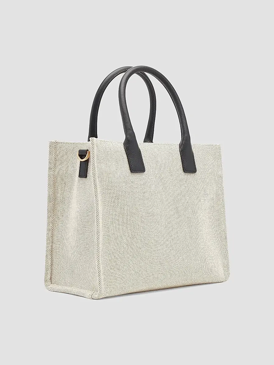 Versace Women's Small Canvas & Leather Tote Bag | Thumbnail 5 Versace Women's Small Canvas & Leather Tote Bag | Thumbnail 5