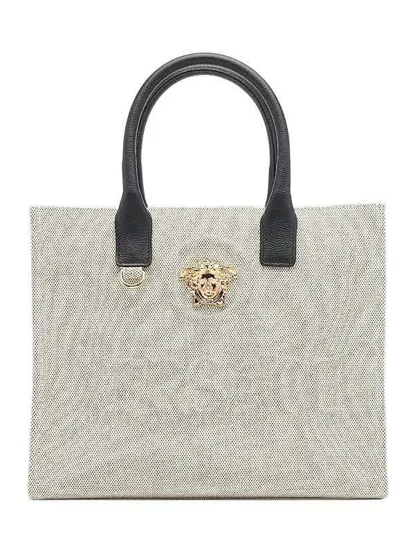 Women's Small Canvas & Leather Tote Bag Women's Small Canvas & Leather Tote Bag