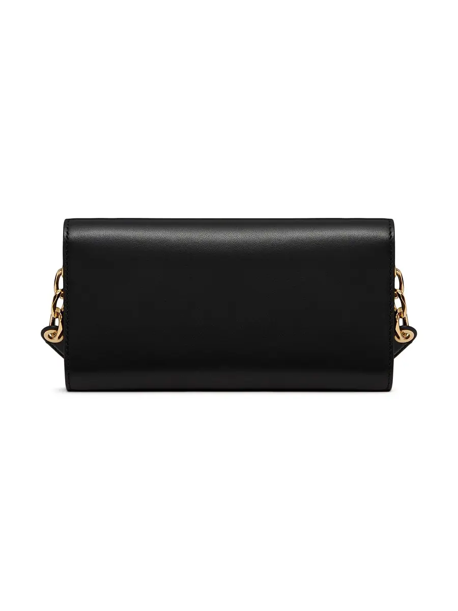 Valentino Garavani Women's VLogo The Bold Edition Wallet with Shoulder Strap - Black | Thumbnail 2 Valentino Garavani Women's VLogo The Bold Edition Wallet with Shoulder Strap - Black | Thumbnail 2
