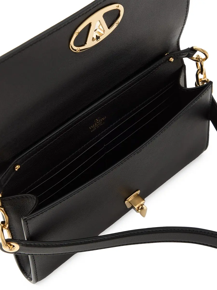 Valentino Garavani Women's VLogo The Bold Edition Wallet with Shoulder Strap - Black | Thumbnail 5 Valentino Garavani Women's VLogo The Bold Edition Wallet with Shoulder Strap - Black | Thumbnail 5