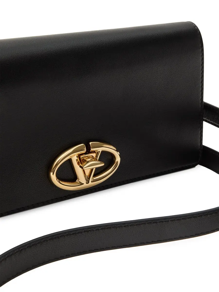 Valentino Garavani Women's VLogo The Bold Edition Wallet with Shoulder Strap - Black | Thumbnail 6 Valentino Garavani Women's VLogo The Bold Edition Wallet with Shoulder Strap - Black | Thumbnail 6
