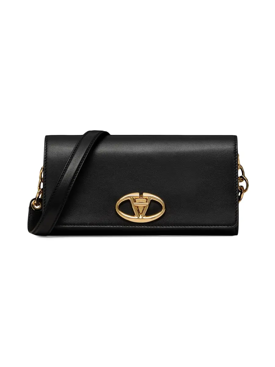 Valentino Garavani Women's VLogo The Bold Edition Wallet with Shoulder Strap - Black | Thumbnail 7 Valentino Garavani Women's VLogo The Bold Edition Wallet with Shoulder Strap - Black | Thumbnail 7