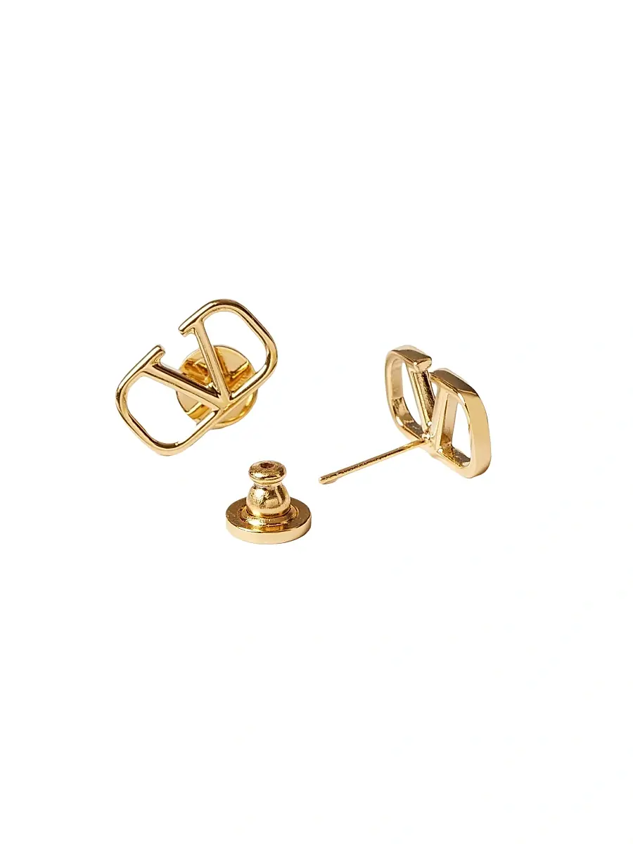 Valentino Women's VLogo Signature Metal Earrings | Thumbnail 4