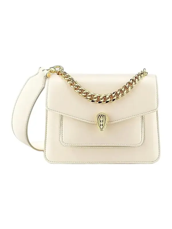 Women's Maxi Serpenti Leather Chain Crossbody Bag