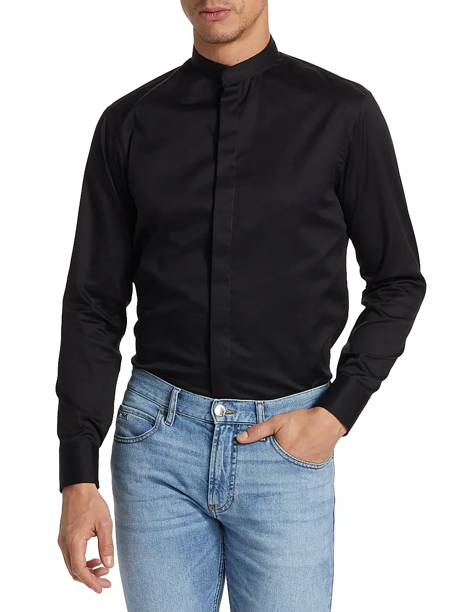 Emporio Armani Men's Ceremony Dress Shirt | Thumbnail 3 Emporio Armani Men's Ceremony Dress Shirt | Thumbnail 3