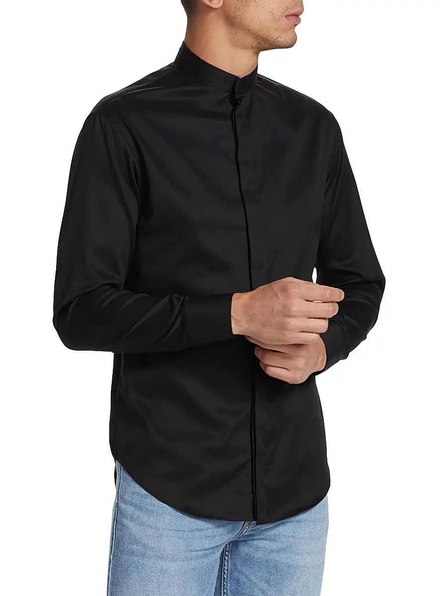 Emporio Armani Men's Ceremony Dress Shirt | Thumbnail 4 Emporio Armani Men's Ceremony Dress Shirt | Thumbnail 4