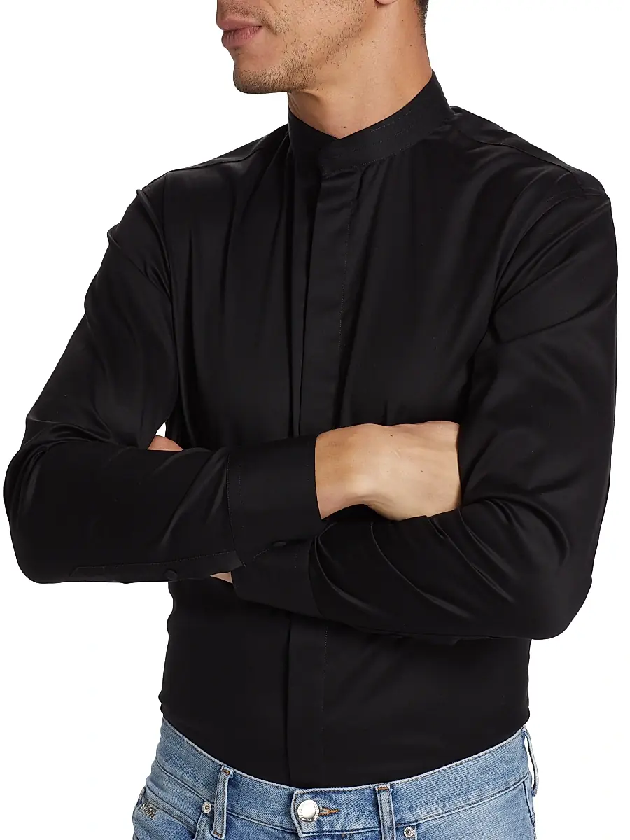 Emporio Armani Men's Ceremony Dress Shirt | Thumbnail 6 Emporio Armani Men's Ceremony Dress Shirt | Thumbnail 6