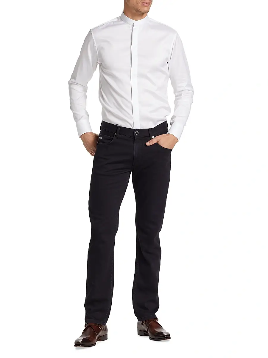 Emporio Armani Men's Ceremony Dress Shirt | Thumbnail 2
